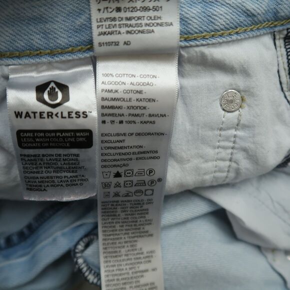 Levi's Jeans Women's Size 31 High-Rise Low Pro Straight 30.5" Inseam Destroyed - Picture 12 of 16